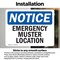 Signmission Emergency Muster Location, 14 in W x Rectangle, Vinyl Decal OS-2PACK-NS-D-1014-L-11862 - alternate 5